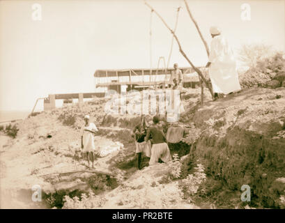 Sudan. Khartum. Dain el-Tashy. Zeichnung vom Wasser des Nil für die Bewässerung. 1936, Sudan, Khartum Stockfoto