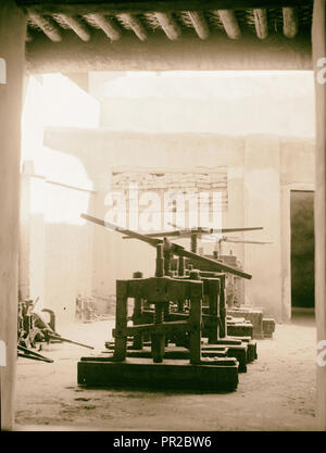 Sudan. Omdurman. Im Haus des Khalifa. Khalifa's Stanzmaschinen. 1936, Sudan, Omdurman Stockfoto