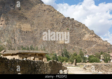 Die Ruinen der alten Festung in Cusco Peru Inka Stockfoto