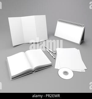 3 d leer Corporate id Elements Design Stockfoto