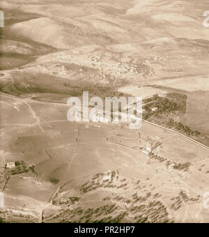 Luftaufnahme der Hebräischen Universität Campus auf dem Mt. Scopus, Jerusalem. 1925, Jerusalem, Israel Stockfoto