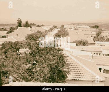 Zionistischen Kolonien auf Sharon. Zichron Yakob. In Erinnerung an Jakob. Ein Kummerower See Kolonie. 1920, Israel, sichron Yaʻaḳov Stockfoto