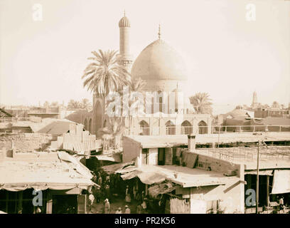 Irak. (Mesopotamien). Bagdad. Ansichten, Straßenszenen, und Typen. Die midan Moschee. 1932, Irak, Bagdad Stockfoto