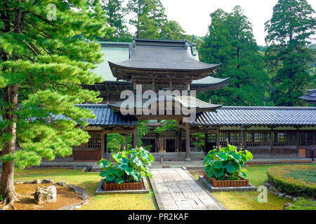 Fuikui/Japan - 19. August 2018: Eihei-ji ist eines der beiden wichtigsten Tempel des Soto Zen Schule des Buddhismus, die größte einzelne Konfession ich Stockfoto