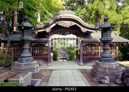 Fuikui/Japan - 19. August 2018: Eihei-ji ist eines der beiden wichtigsten Tempel des Soto Zen Schule des Buddhismus, die größte einzelne Konfession ich Stockfoto