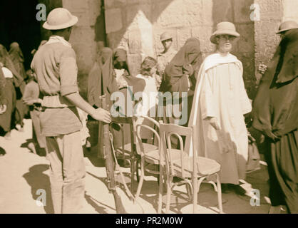 Belagerung von Jerusalem, Okt. 22, '38, Jerusalem, Israel Stockfoto