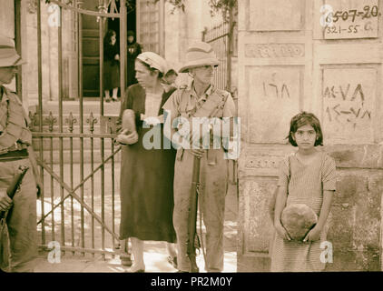 Belagerung von Jerusalem, Okt. 22, '38, Jerusalem, Israel Stockfoto