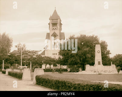 Tanganyika. Dar-es-Salem. Die evangelische Kirche. 1936, Tansania, Dar es Salaam Stockfoto