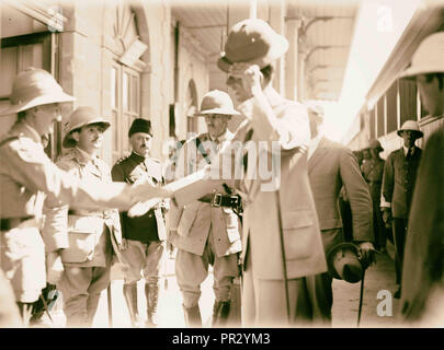 Besuch von Prinz Wilhelm von Schweden?. 1921, im Nahen Osten, Israel und/oder Palästina Stockfoto