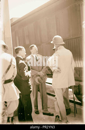 Besuch von Prinz Wilhelm von Schweden?. 1921, im Nahen Osten, Israel und/oder Palästina Stockfoto