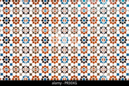 Orientalische Muster, nahtlose Mosaik Design Hintergrund Stockfoto