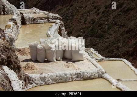 Salinas de Maras Stockfoto