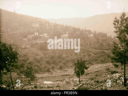 Ain Karim Ansichten. 1934, Jerusalem, Israel Stockfoto