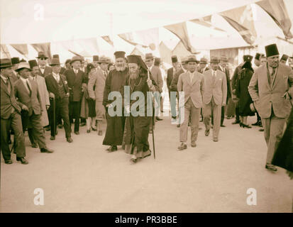 Tag der Eröffnung von Shell in Haifa. 1934, Israel, Haifa Stockfoto