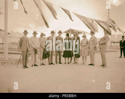 Tag der Eröffnung von Shell in Haifa. 1934, Israel, Haifa Stockfoto