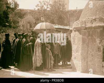 Palmsonntag, 1937 Abessinier Prozession Jerusalem, Israel Stockfoto