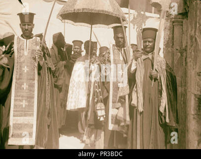 Palmsonntag, 1937 Abessinier Prozession Jerusalem, Israel Stockfoto