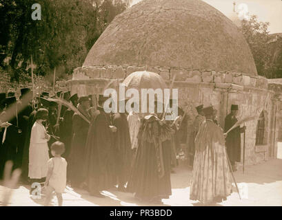 Palmsonntag, 1937 Abessinier Prozession Jerusalem, Israel Stockfoto