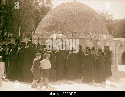 Palmsonntag, 1937 Abessinier Prozession Jerusalem, Israel Stockfoto