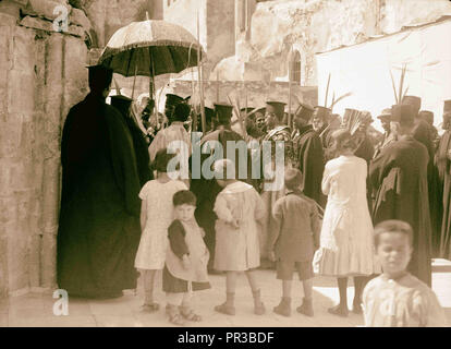 Palmsonntag, 1937 Abessinier Prozession Jerusalem, Israel Stockfoto