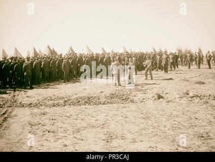 Ankunft in Palästina von Herrn Antony [d. h., Anthony] Eden. A.I.F. [D. h. Australischer kaiserlichen Truppen] Camp & Truppen kontrolliert Stockfoto