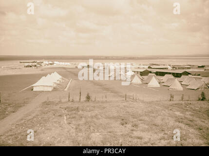 Ankunft in Palästina von Herrn Antony [d. h., Anthony] Eden. Gen [allgemeinen] Ansicht von A.I.F. [D. h. Australischer kaiserlichen Truppen] Camp Stockfoto