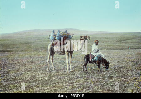 Von Jaffa nach Jerusalem. Geser. Josh 1033. Ich Könige 915. 1950, Israel, Geser Stockfoto