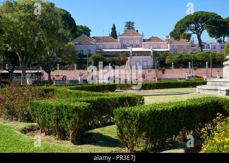 Lissabon, Portugal - Juli 02, 2016: Die Ansicht von Belem Palace (National Palast von Belem) - dem offiziellen Wohnsitz von portugiesischen Monarchen und jetzt t Stockfoto