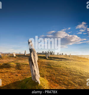 Standing Stones an Callanish, Isle of Lewis, Äußere Hebriden, Highland, Schottland, Großbritannien Stockfoto