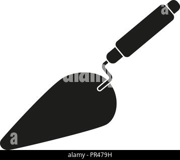 Schwarze und weiße Kelle Silhouette. Stock Vektor