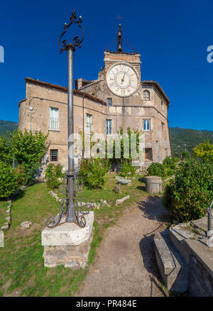 Subiaco (Italien) - ein wenig charmante mittelalterliche Stadt auf dem Berge Simbruini in Metropolitan City Gegend von Rom Stockfoto