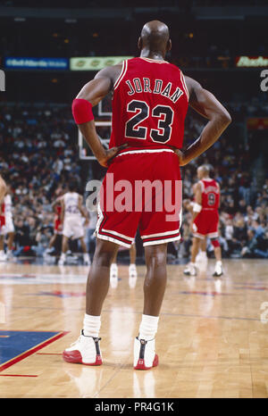 Michael Jordan von den Chicago Bulls. Saison 1996-1997 Stockfoto