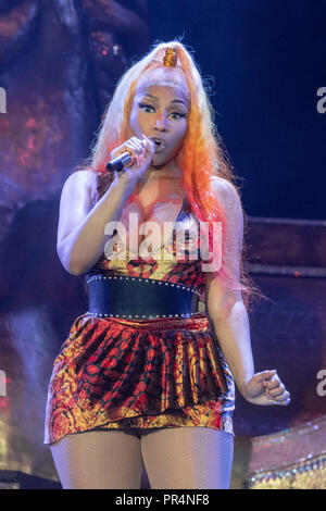 Philadelphia, Pennsylvania, USA. 2. Sep 2018. NICKI MINAJ während der Hergestellt in Amerika Musik Festival am Benjamin Franklin Parkway in Philadelphia, Pennsylvania, Credit: Daniel DeSlover/ZUMA Draht/Alamy leben Nachrichten Stockfoto