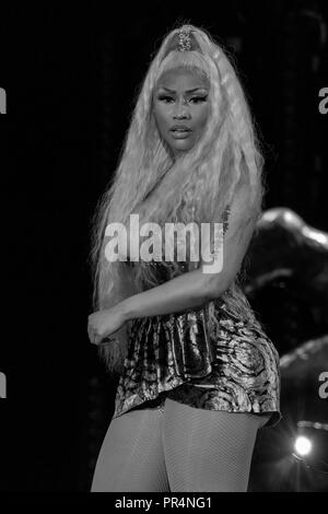 Philadelphia, Pennsylvania, USA. 2. Sep 2018. NICKI MINAJ während der Hergestellt in Amerika Musik Festival am Benjamin Franklin Parkway in Philadelphia, Pennsylvania, Credit: Daniel DeSlover/ZUMA Draht/Alamy leben Nachrichten Stockfoto