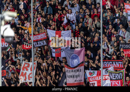 Anhänger (Mailand) während Erie der Italienischen eine "Übereinstimmung zwischen Empoli 1-1 Mailand im Carlo Castellani Stadion am 27. September 2018 in Florenz, Italien. (Foto von Maurizio Borsari/LBA) Stockfoto
