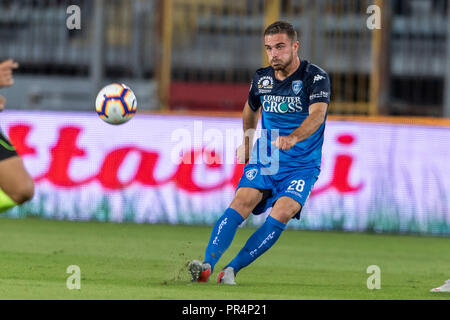 Leonardo Capezzi (Empoli) während Erie der Italienischen eine "Übereinstimmung zwischen Empoli 1-1 Mailand im Carlo Castellani Stadion am 27. September 2018 in Florenz, Italien. (Foto von Maurizio Borsari/LBA) Stockfoto