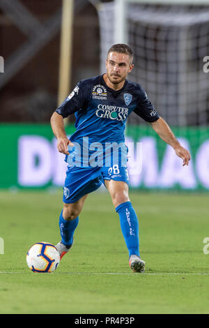 Leonardo Capezzi (Empoli) während Erie der Italienischen eine "Übereinstimmung zwischen Empoli 1-1 Mailand im Carlo Castellani Stadion am 27. September 2018 in Florenz, Italien. (Foto von Maurizio Borsari/LBA) Stockfoto