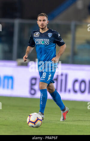 Leonardo Capezzi (Empoli) während Erie der Italienischen eine "Übereinstimmung zwischen Empoli 1-1 Mailand im Carlo Castellani Stadion am 27. September 2018 in Florenz, Italien. Credit: Maurizio Borsari/LBA/Alamy leben Nachrichten Stockfoto