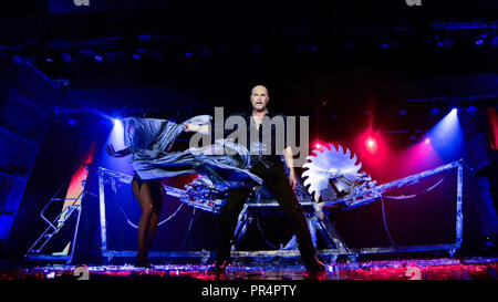 Peking, Peking, China. 29 Sep, 2018. Peking, China - der 4. China International Magic Karneval in Changping Distrikt in Peking, China statt. Credit: SIPA Asien/ZUMA Draht/Alamy leben Nachrichten Stockfoto