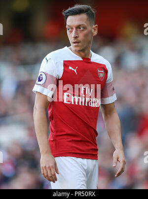 London, Großbritannien. 29. September 2018, Mesut Ozil von Arsenal in der Premier League Spiel zwischen Arsenal und Watford im Emirates Stadium am 29. September 2018 in London, England. Credit: PHC Images/Alamy leben Nachrichten Stockfoto