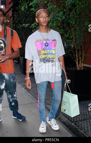 New York, NY, USA. 29 Sep, 2018. Jaden Smith ist am 29. September gesehen, 2018 in New York City. Quelle: Dc/Medien Punch/Alamy leben Nachrichten Stockfoto