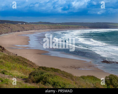 Porth Neigwl, auch auf Englisch als „Hell's Mouth“ Lyn Peninsula in Nordwales bekannt Stockfoto