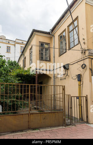 PLOVDIV, Bulgarien - 25. MAI 2018: Straßen in der Mitte der Stadt von Plovdiv, Bulgarien Stockfoto