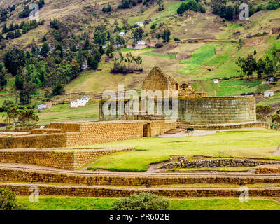 Tempel der Sonne, Ingapirca Ruinen von Ingapirca, Canar Provinz, Ecuador Stockfoto