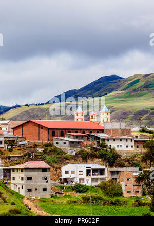 Ingapirca Stadt, Canar Provinz, Ecuador Stockfoto