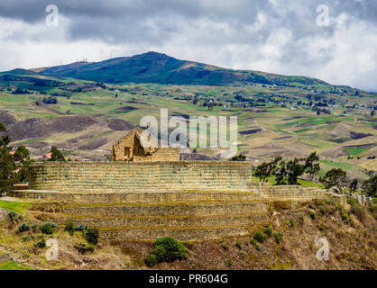 Tempel der Sonne, Ingapirca Ruinen von Ingapirca, Canar Provinz, Ecuador Stockfoto