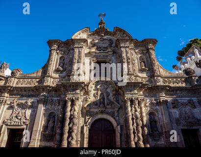 Die Kirche La Compania, Altstadt, Quito, Provinz Pichincha, Ecuador Stockfoto