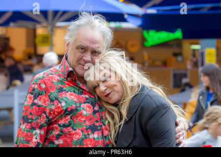 Helen Lederer und Tony Slattery am Edinburgh Festival Stockfoto