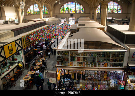 Food Court, städtischen Markt, Sao Paulo, Brasilien Stockfoto