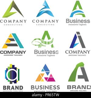 Einen Brief logo Vektor, einen Brief Logo Design Vector Illustration Vorlage, ein Brief logo Vektor, Brief ein Logo Vektor, kreatives Schreiben einen Brief logo Stock Vektor